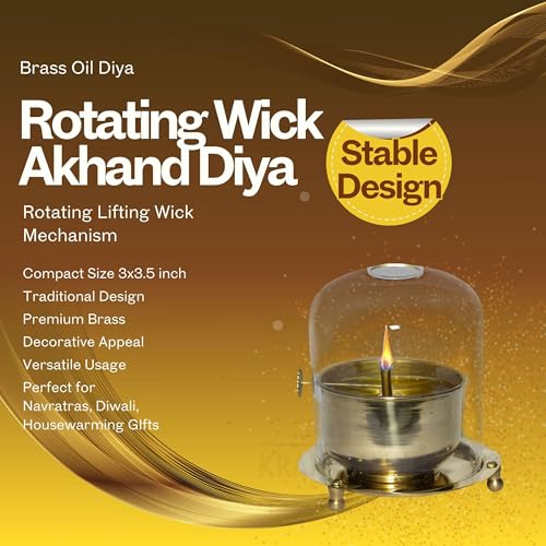 Akhand Jyot Mini Brass Diya