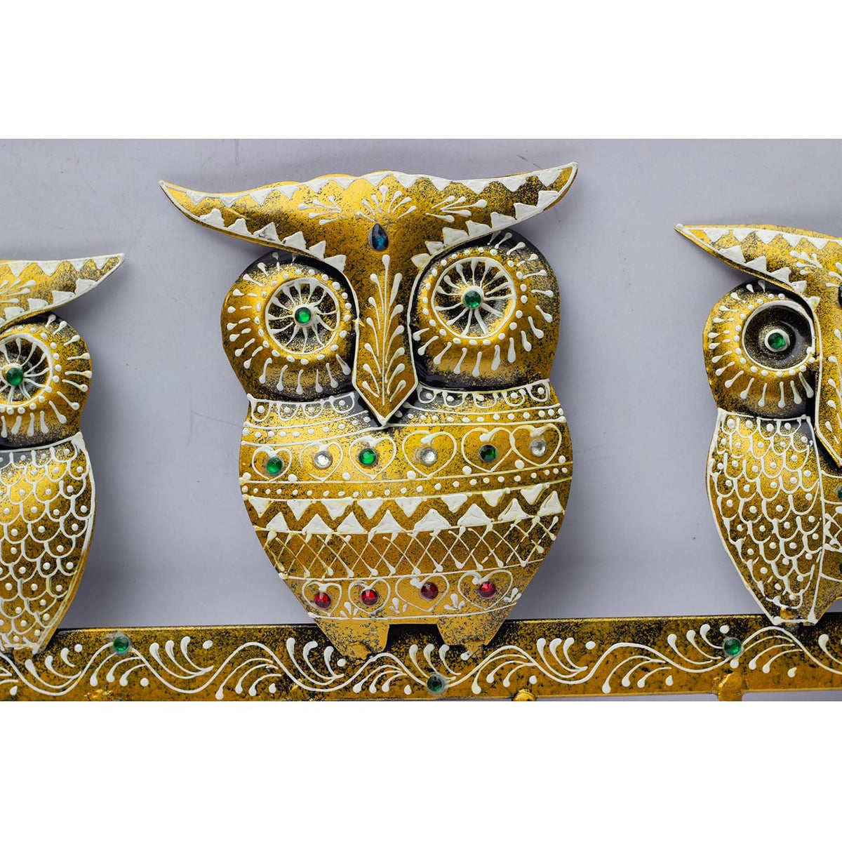Owl Trio Wall-Mounted Key Holder