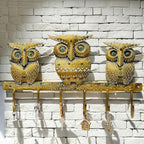 Owl Trio Wall-Mounted Key Holder