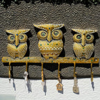 Owl Trio Wall-Mounted Key Holder