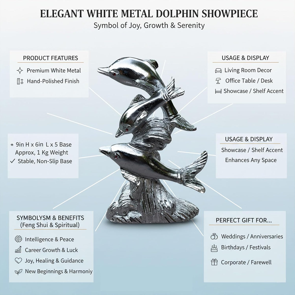 Dolphin Harmony Showpiece