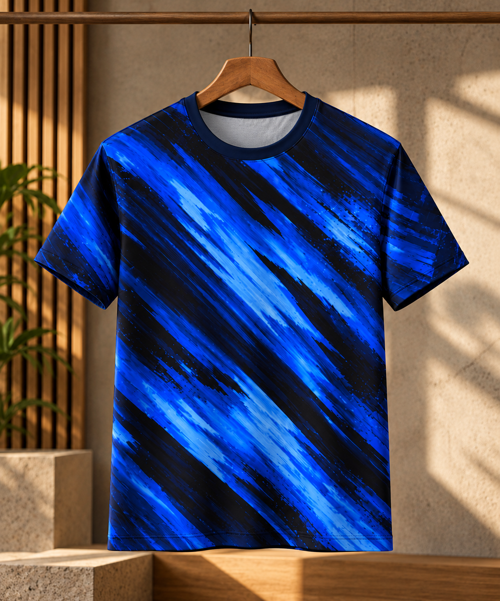 Forma Electric Streak T-Shirt — Blue Black