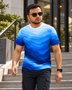 Forma Ocean Lines T-Shirt — Blue