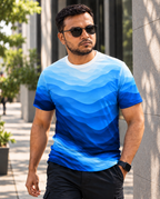 Forma Ocean Lines T-Shirt — Blue