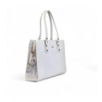 [ Duetras x Dazzle ] Vanity Croco Tote — Ivory White