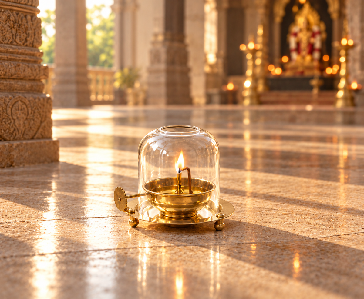 Akhand Jyot Mini Brass Diya