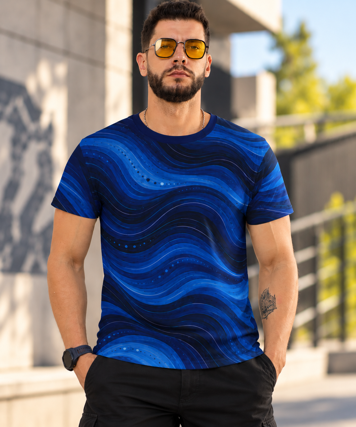 Forma Midnight Current T-Shirt — Deep Navy