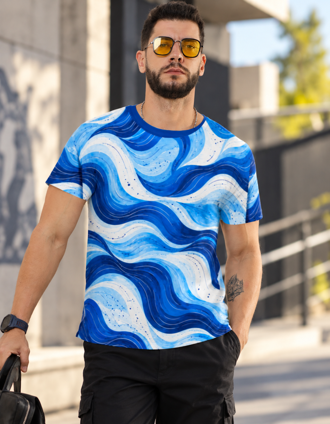 Forma Wave T-Shirt — Ocean Blue