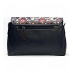 Vanity Floral Sling Bag — Midnight Black