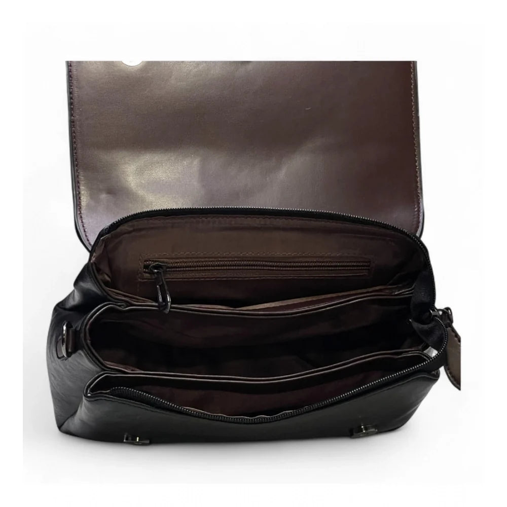 Vanity Floral Sling Bag — Midnight Black