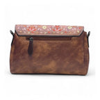 Vanity Floral Sling Bag — Mocha Brown