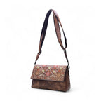 Vanity Floral Sling Bag — Mocha Brown