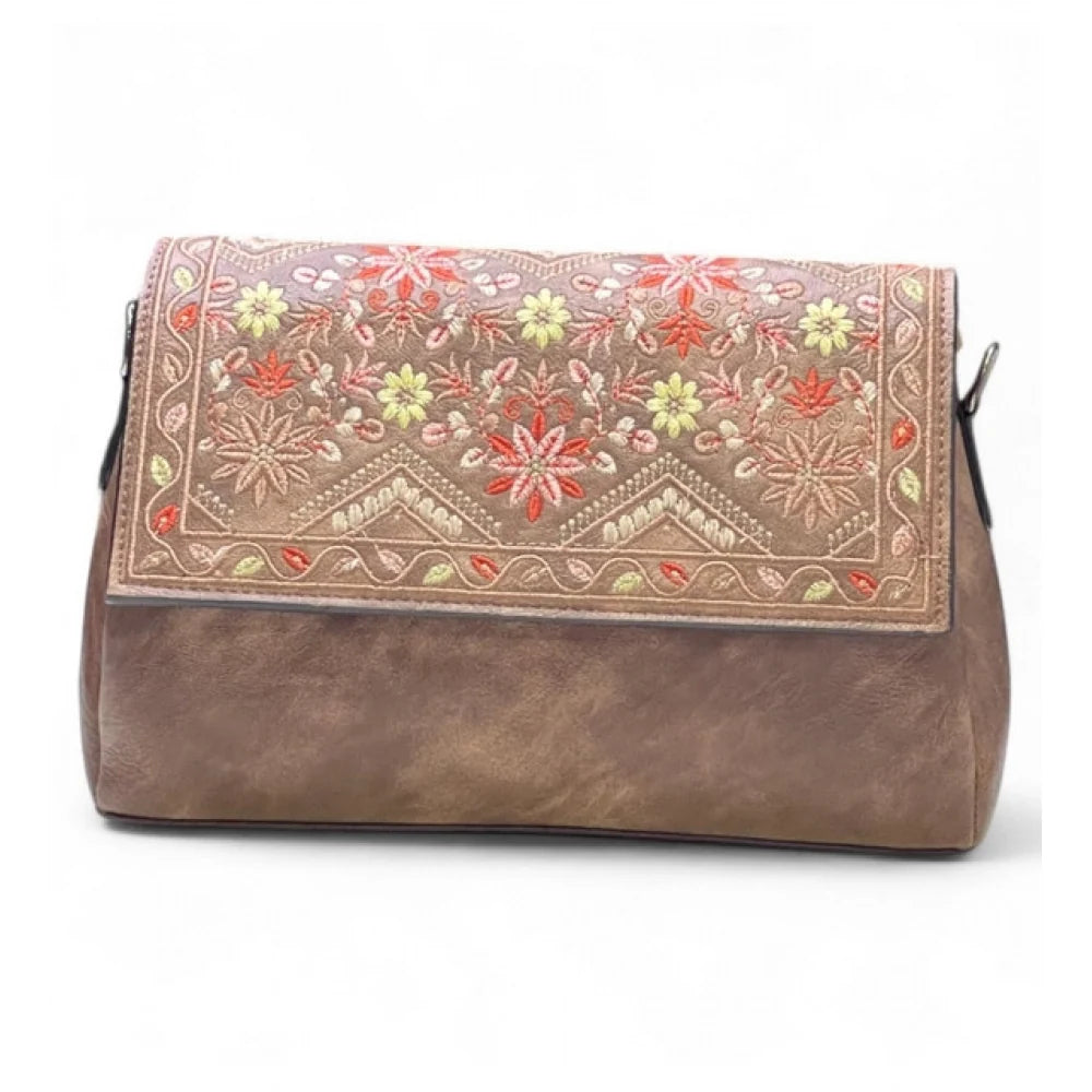 Vanity Floral Sling Bag — Terracotta