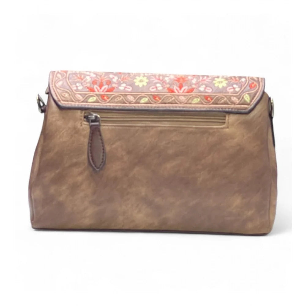Vanity Floral Sling Bag — Terracotta